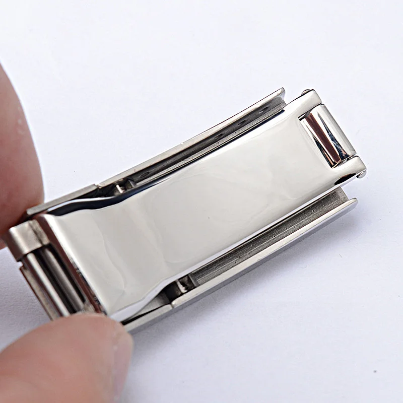 FOR Rolex 16MM 18MM Stainless Steel Watch Band Buckle Strap Clasp Accessories Buckle Without Logo Brushed Metal Watchbands