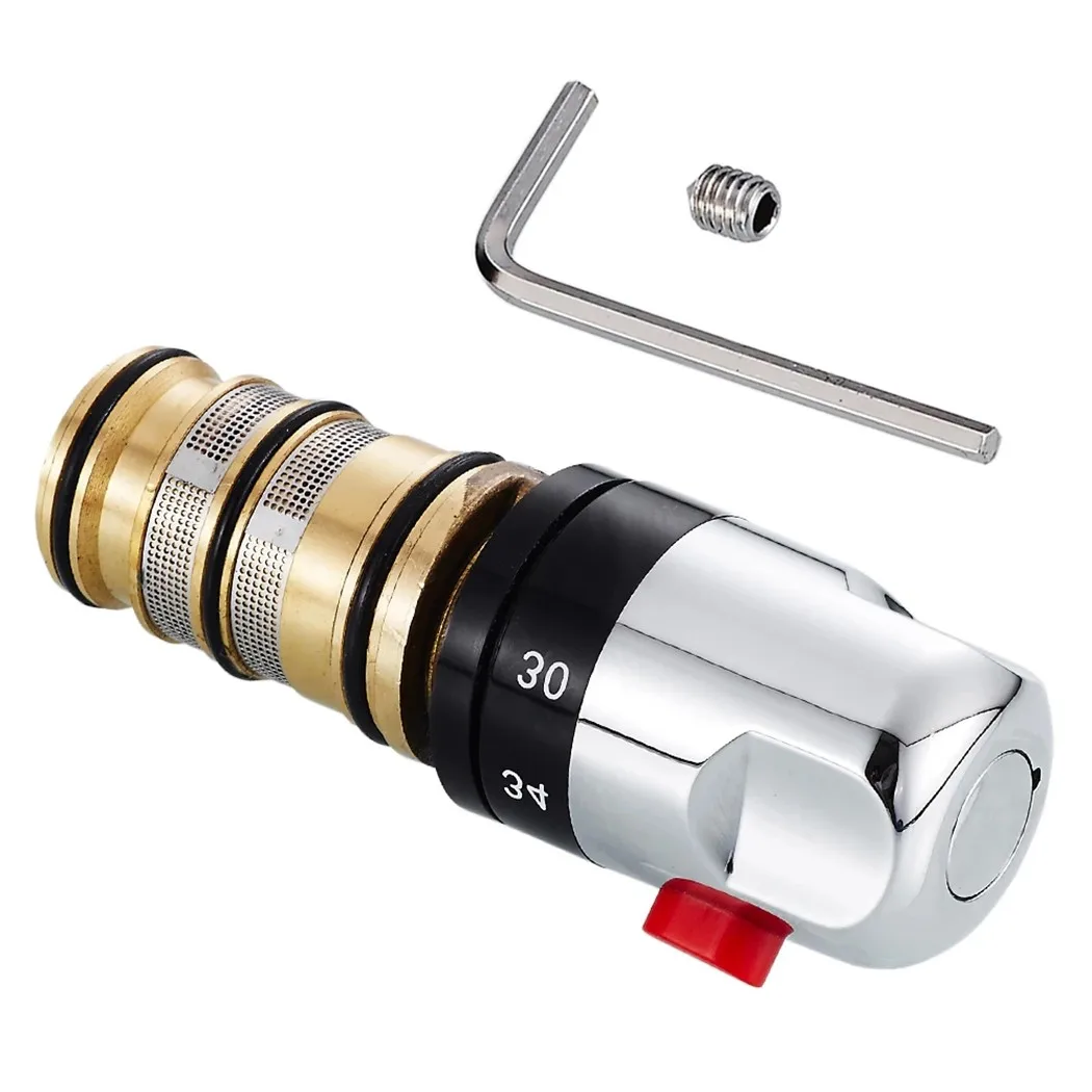 

Thermostatic Spool Intelligent Thermostatic Faucet Solar Thermostatic Valve Hot And Cold Handwheel Switch Three Generations