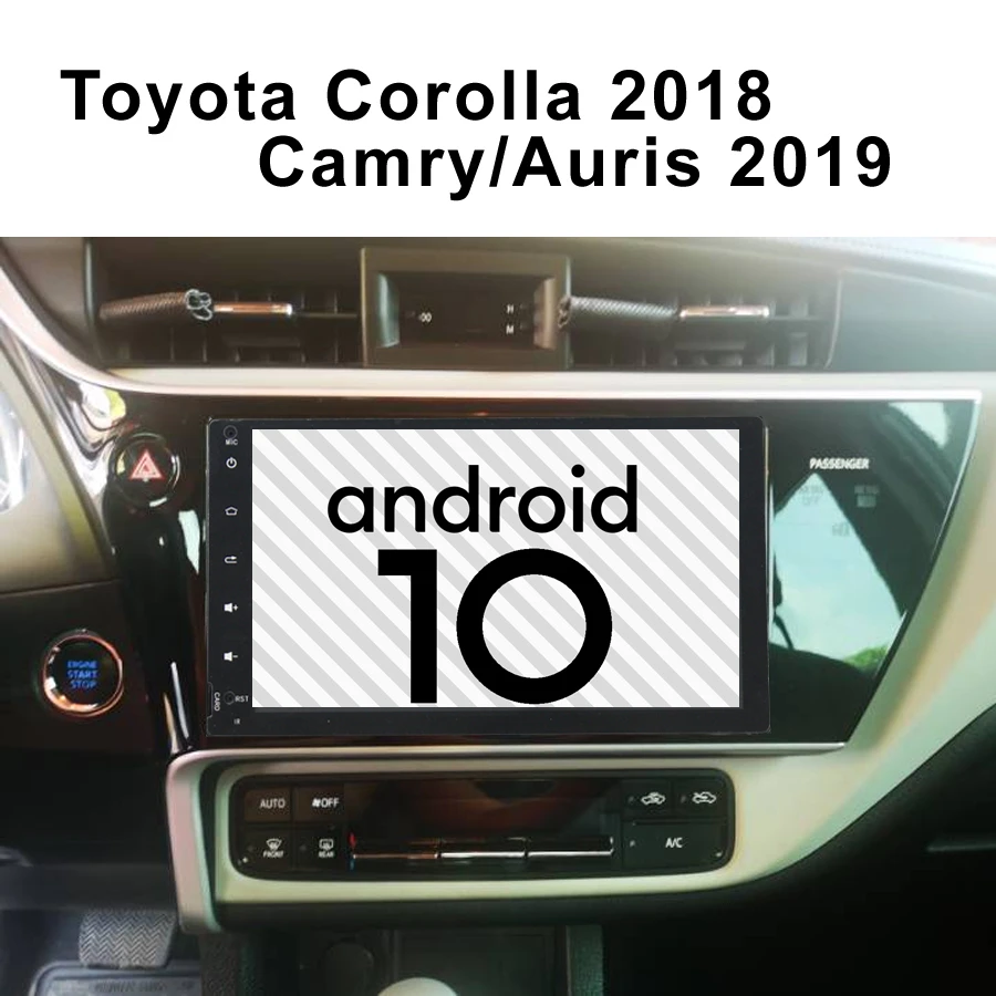 Автомобильный мультимедийный плеер Auris для Toyota Camry Corolla 2018 Android 10 0 Gps BT навигация