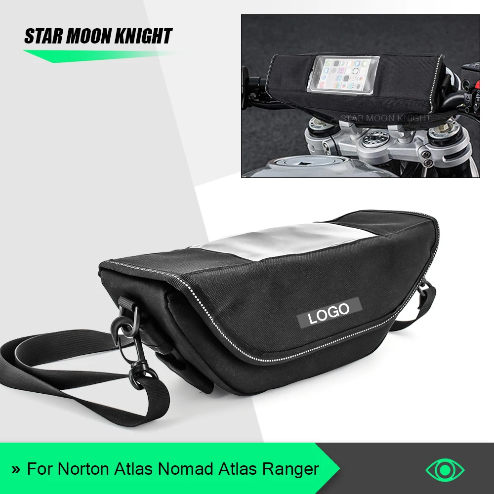 

Motorcycle Accessories Waterproof Bag Storage Handlebar bag Travel Tool bag For Norton Atlas Nomad Atlas Ranger