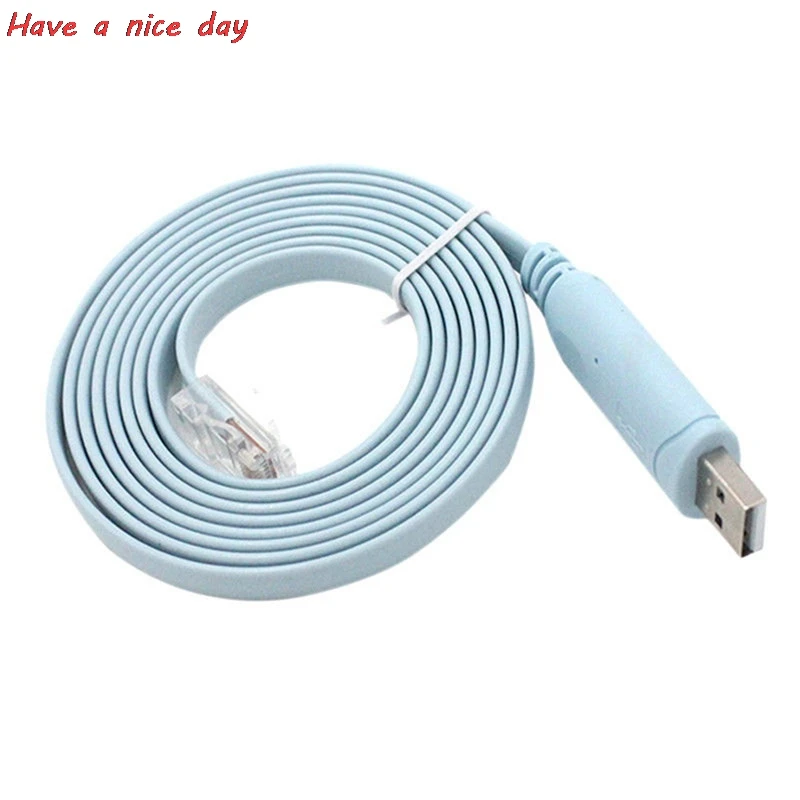 

Hot Sale 1pc 1.5M USB to RJ45 USB to RS232 Serial to RJ45 CAT5 Console Adapter Cable Cord for Cisco Routers
