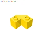 Строительные блоки, детали, 2x2, многолицовая кирпичная городская стена, скошенный кирпич, 10 шт., MOC, совместимы с брендами игрушек для детей 87620