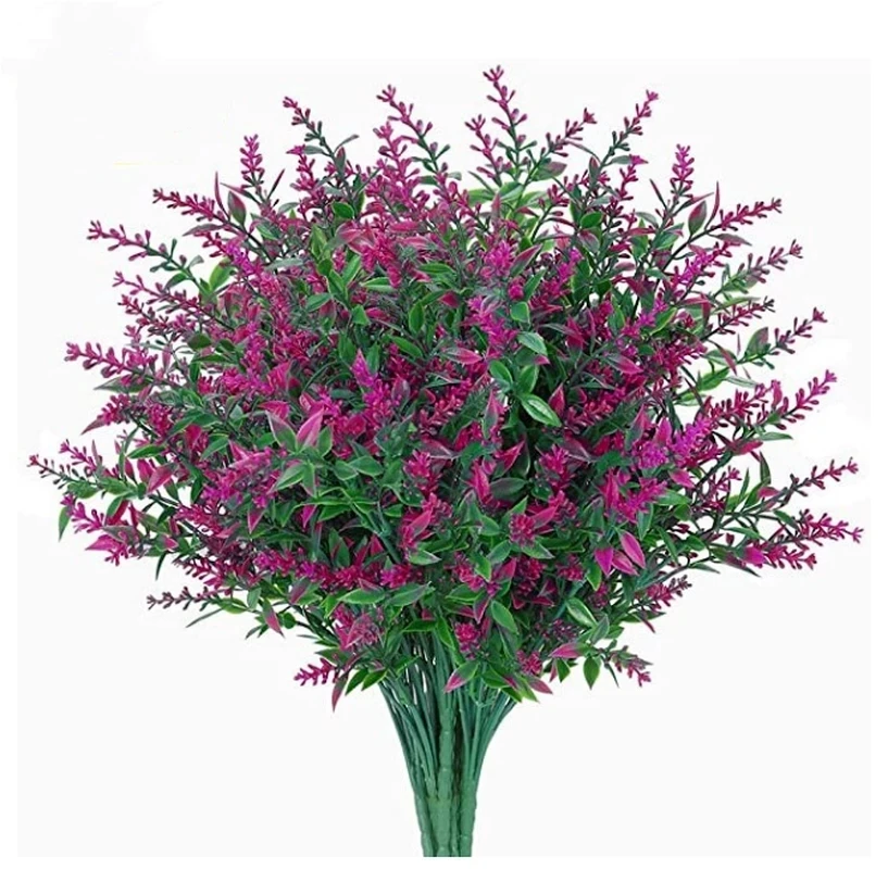 

Artificial Flower Plastic Lavender Fake Plant Wedding Home Garden Decoration Bridal Bouquet Photography Props Household Products