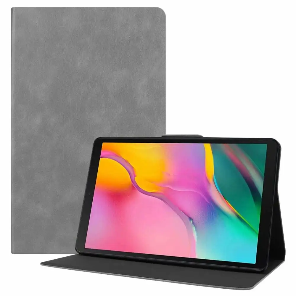hui se-niu pi wen Премиум кожаный чехол для samsung Galaxy Tab A 10,1 SM-T510 SM-T515 T510 T515, чехол-подставка для samsung Tab A 10,1 - Цвет: hui se-niu pi wen