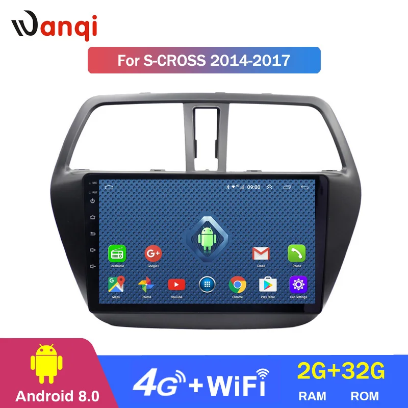 Wanqi Android 9 1 система 4G Lte автомобильная навигация мультимедийное радио для Suzuki S CROSS
