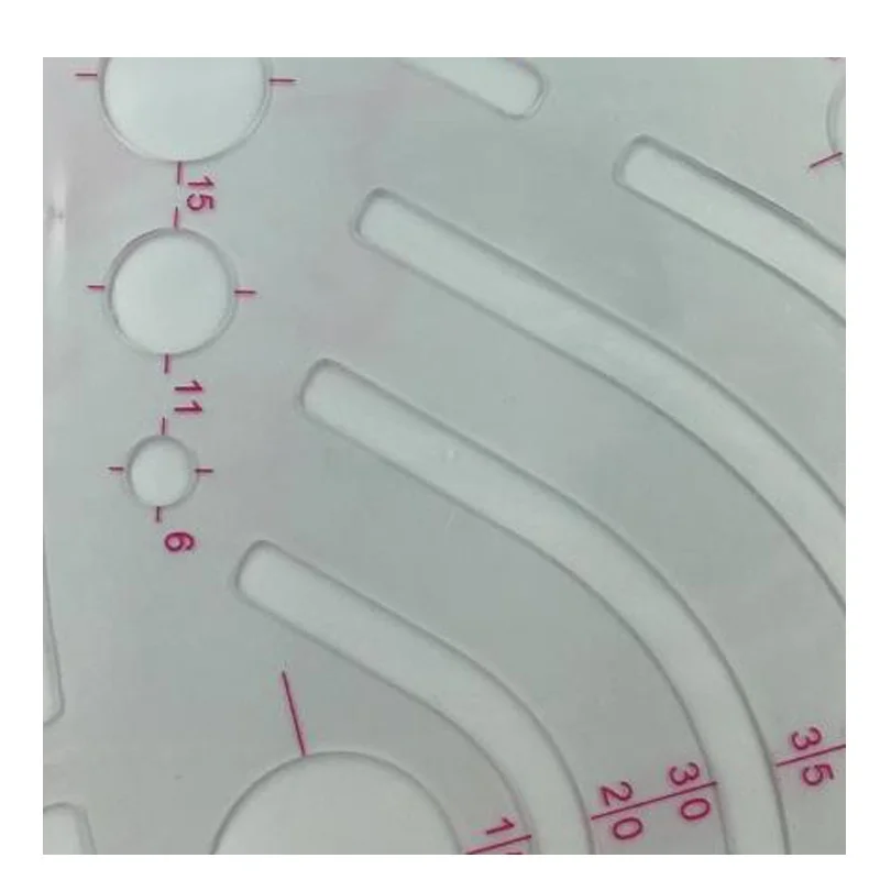 Стильный дизайн линейка французская кривая бедра вырез слот прямая Линейка | Дом