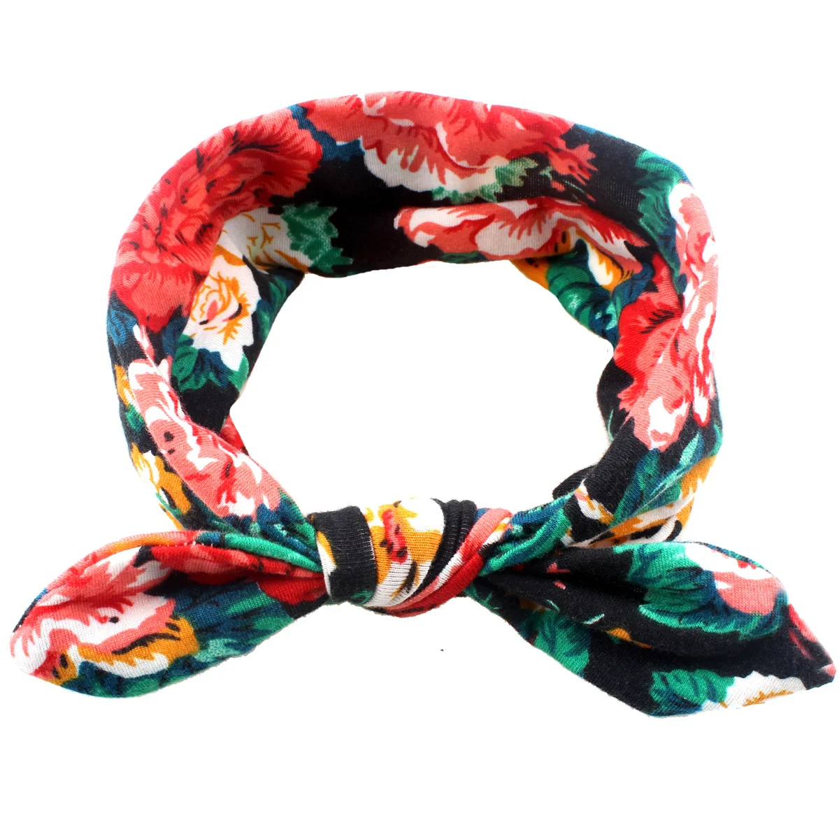 5pcs Kid Headwrap Baby accessories Headbands Girls Retro Hair Print Hairband Rabbit Ears Head Band Infant Newborn Floral | Детская