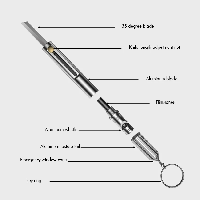 Уличный карманный нож брелок многофункциональный выдвижной для повседневного