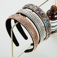 trendy full color rhine stone with womens exquisite shining crystal korean hair band womens party fashion hair accessories