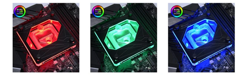 12V 4PIN RGB Bykski Процессор воды блок для INTER I7 LGA 115x2011 2066 1366 5V ARGB/12 V RGB AURA SYNC Процессор-XPR-A-MK-V3 - Цвет лезвия: 12V 4PIN RGB