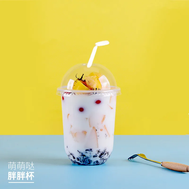 50 шт. прозрачные одноразовые чашки милая чашка для вечеринки дня рождения 16 унций