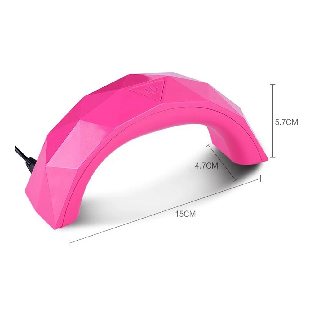 Новинка светодиодный мини-лампа USB 9 Вт для сушки ногтей форма радуги лампа