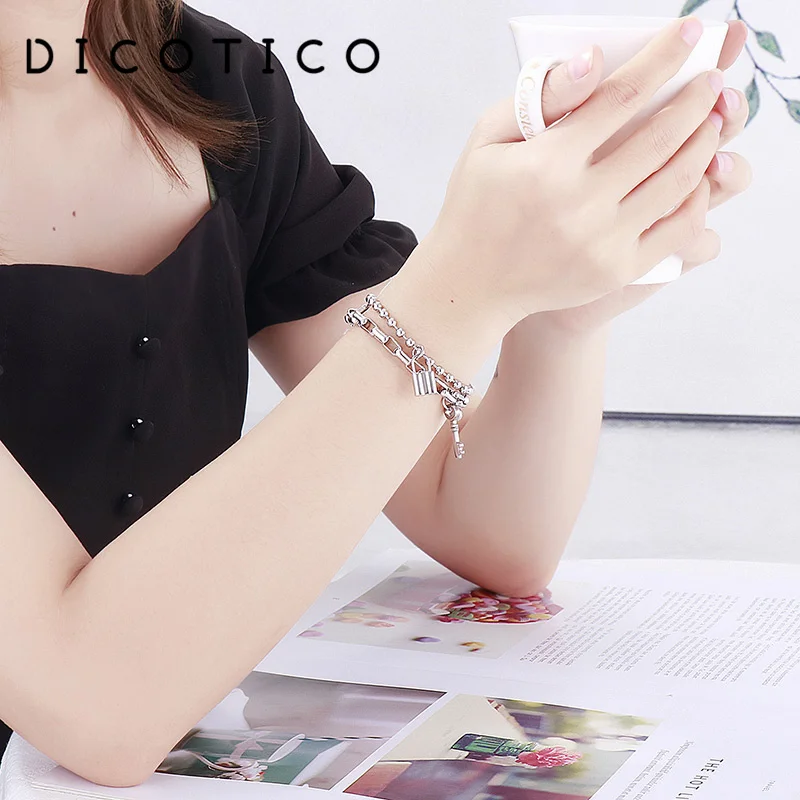 Женские браслеты с шармами Дубай золотистые и Серебристые из нержавеющей стали