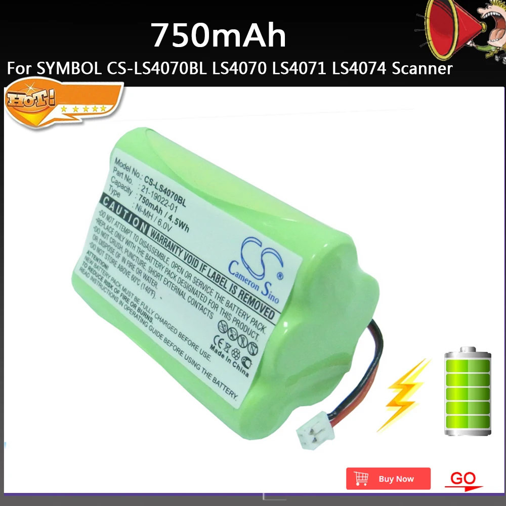 3 шт. новые части сканера 750 мАч батареи для символа CS-LS4070BL LS4070 LS4071 LS4074 сканер PN: