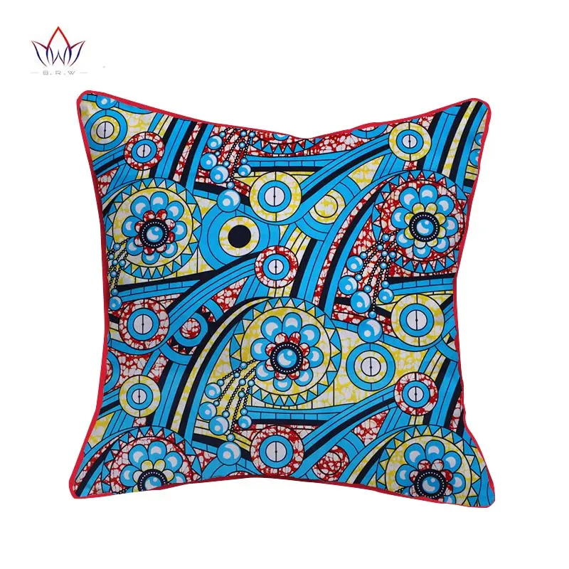 Африканский парафинированный хлопок ткань ручной работы Декоративные наволочки Африканский печатных cojines, чехлы для диванных подушек домашнего искусства WYS10