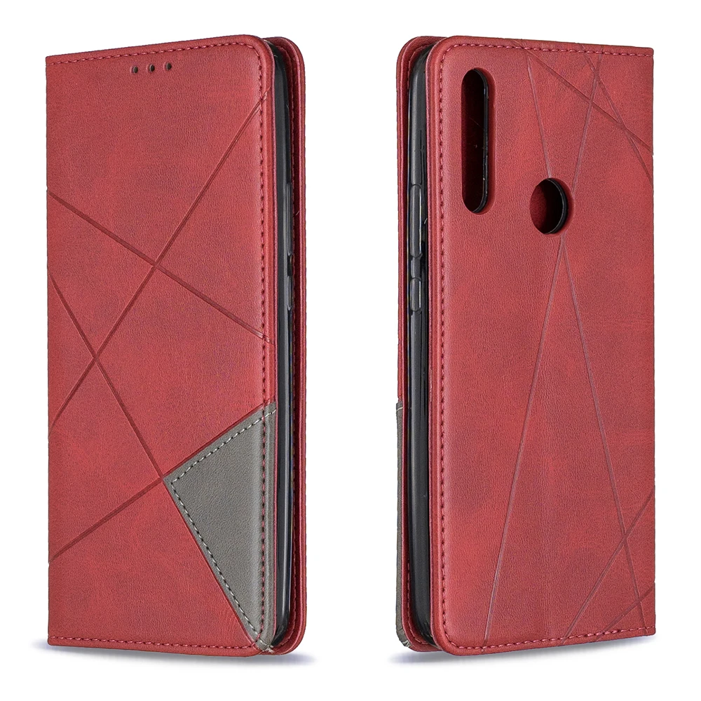 Магнитный кожаный чехол для huawei Y6 Y7 Y9 Prime Y5 Y9S откидной Чехол-книжка для huawei P30 P20 Lite P Smart Z Plus