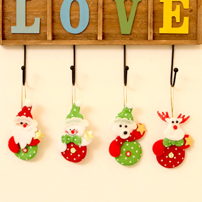 1 шт маленькая кукла ткань Рождественская елка кулон фестиваль вечерние