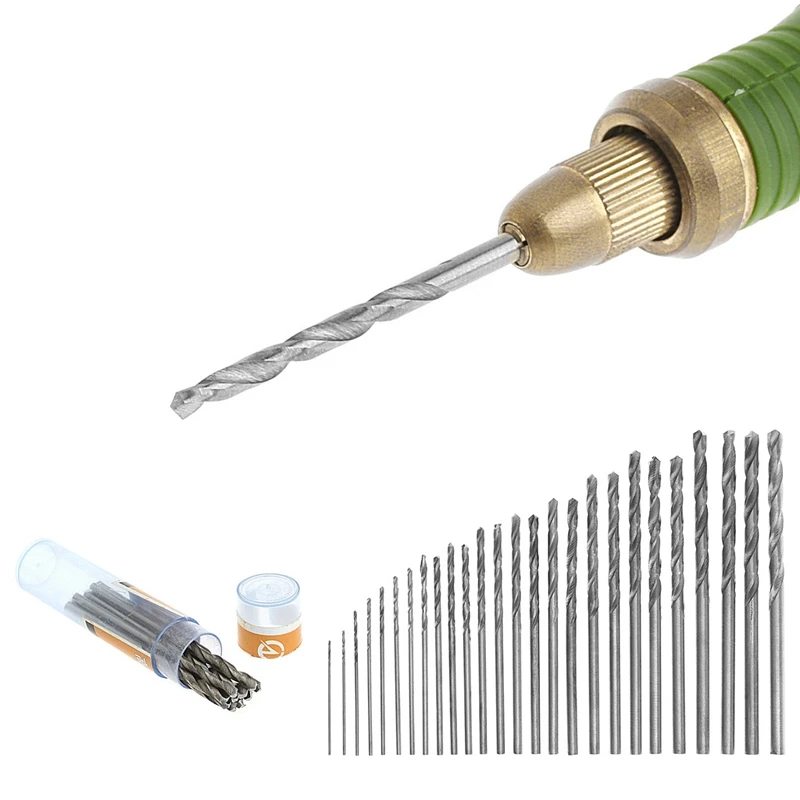 

1 Set 10 Pcs 0.5mm Multifunction Tiny Micro HSS Straight Shank Twist Drilling Bits Useful High Quality