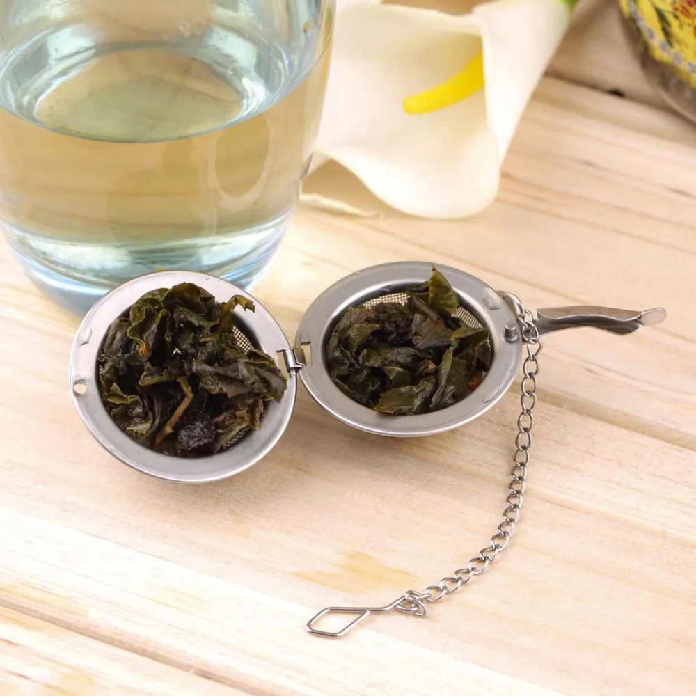 

1pc Stainless Steel Tea Infuser Sphere Locking Spice Tea Ball Strainer Mesh Infuser Tea Filter Strainers Kitchen Tools
