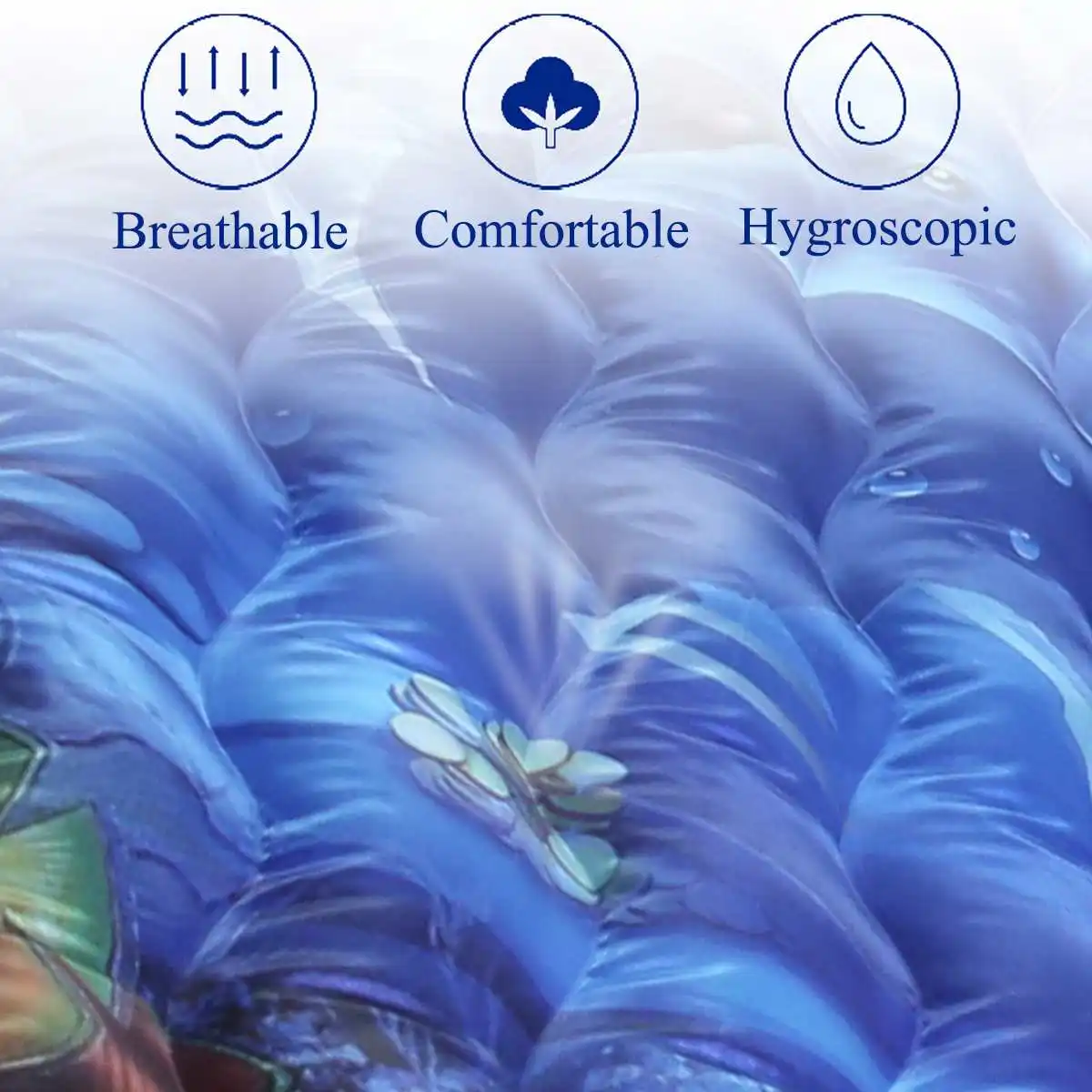 

Car Air Inflatable Travel Mattress Bed 3D Ocean Printing Air Mattress Soft Bed Back Seat Sleep Rest with Air Pump 135cm x 80cm