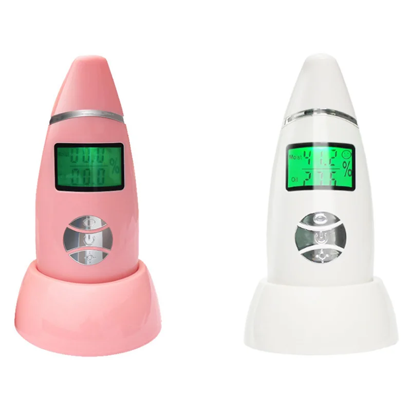 

Skin Moisture Meter Digital LCD Display Digital Tester Moisture Oil Content Analyzer Monitor Face Care Rough Skin