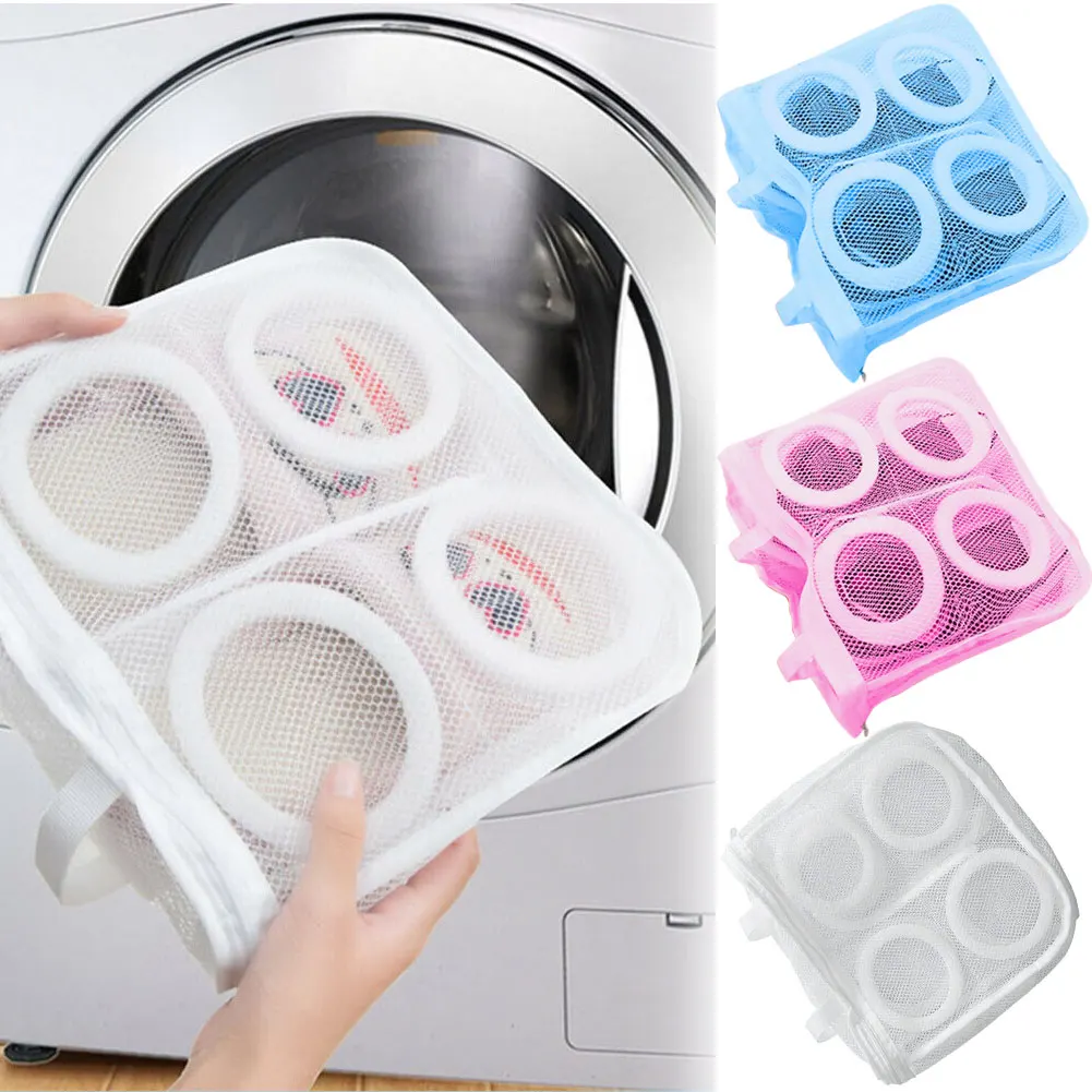 

Multifunctional Integrated Laundry Bag Mesh Net Pouch Laundry Shoes Washing Bags Machine Cleaning Protector Tool