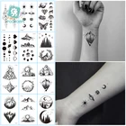 Moon Hill водонепроницаемые временные тату наклейки лесная звезда поддельные тату флэш-тату боди арт ручная нога для девушек женщин мужчин