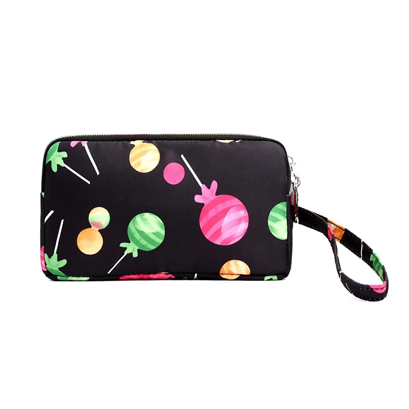 

New fashion waterproof nylon clutch bag ladies coin bag, three-layer large capacity thickening clutch bag ladies wallet ZX-036.