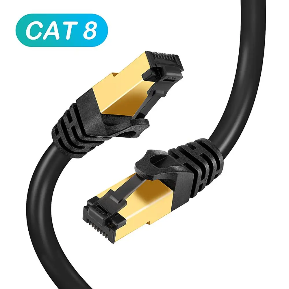 Ethernet Кабель Cat 8 сетевой кабель RJ45 SFTP 40 Гбит/с супер скорость 10 м/20 м/30 м для