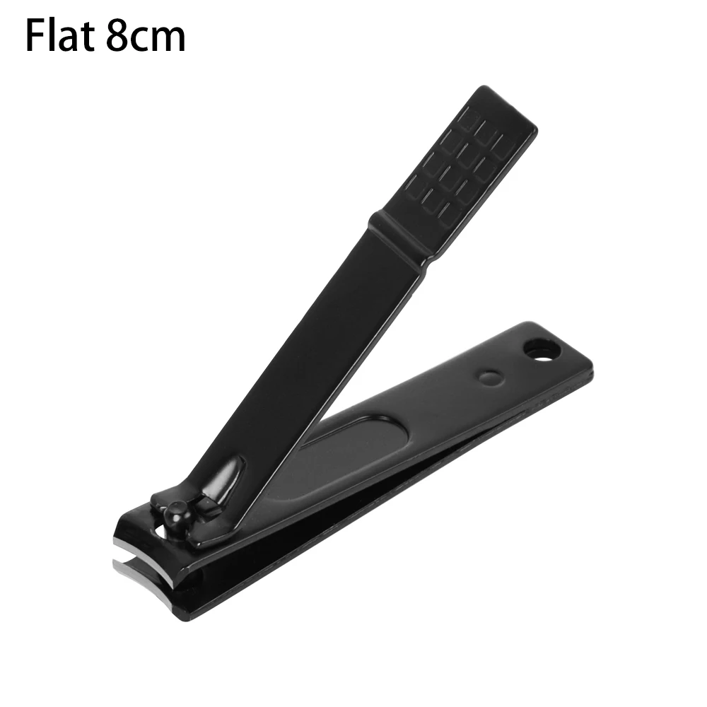 Flat 8cm 1 шт. машинка для стрижки ногтей из нержавеющей стали триммер для ногтей наклон и плоская форма Маникюр Педикюр Уход за ногтями Инструмент для пальцы рук и ног - Цвет: Flat 8cm