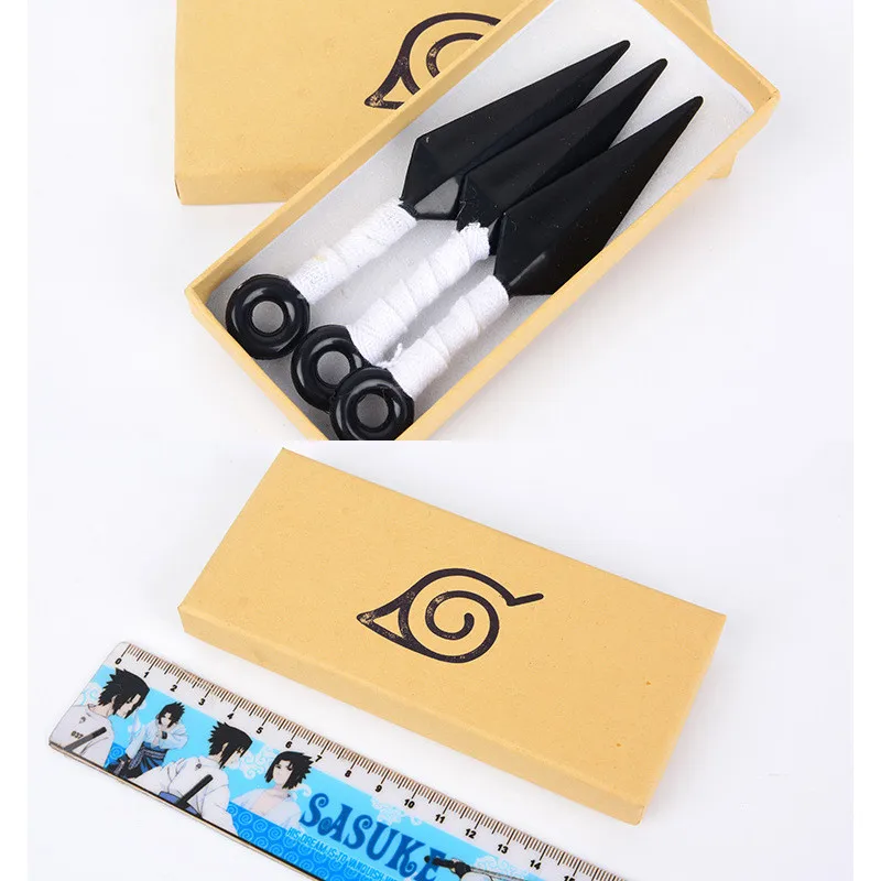Аниме 3 шт./компл. ниндзя дротики Косплей Hatake Kakashi Uchiha Sasuke Kunai Shuriken Akatsuki Метательное