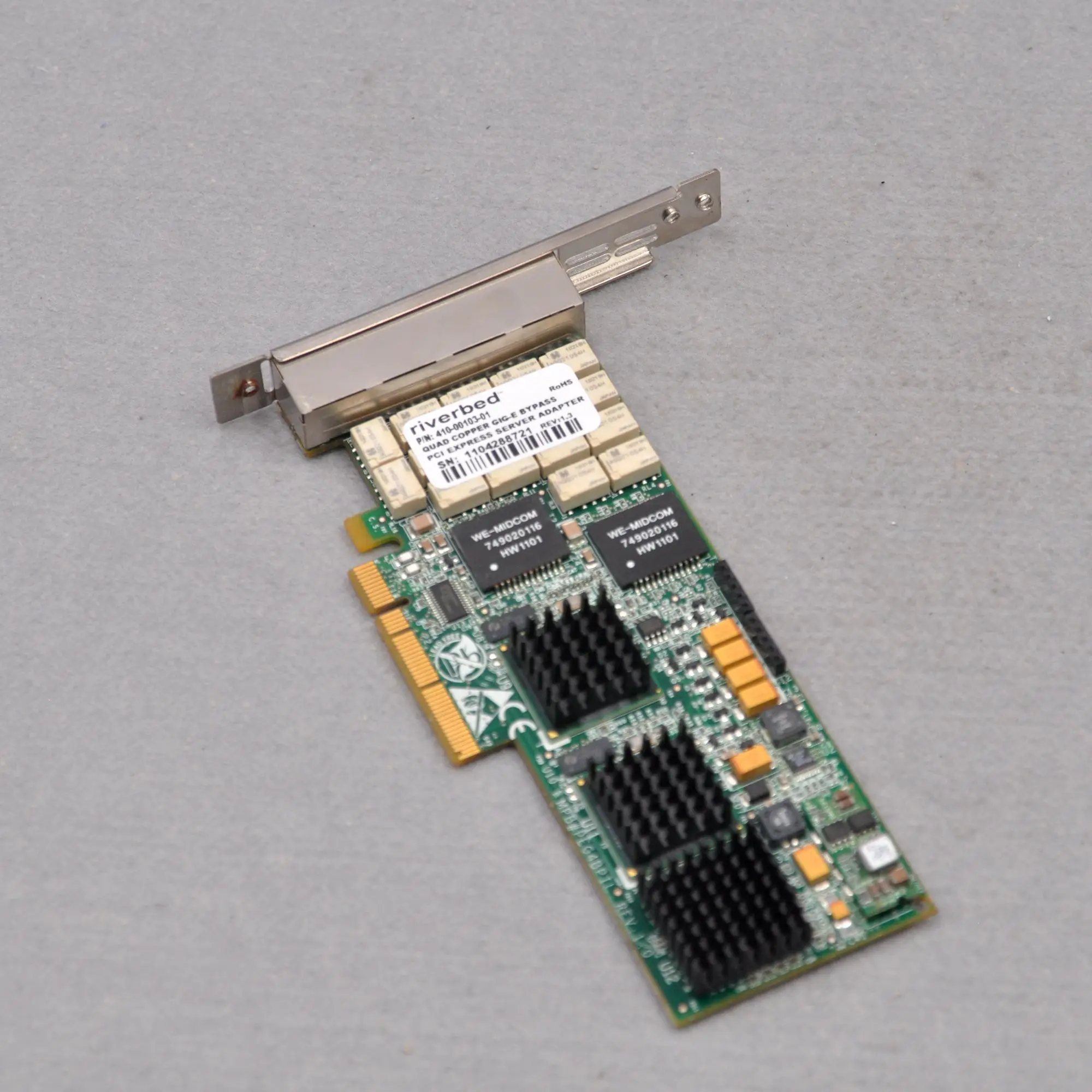 PEG4BPIL Quad Port Copper Gigabit PCI-E Bypass Mode Server Network Card