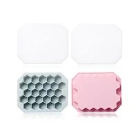 27 cell honeycomb ice maker creative ice box honeycomb mobile ice tray with lid silicone mold whiskey ice cube food grade mold