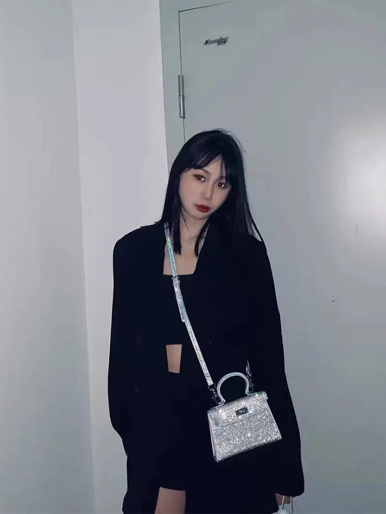 

2021 New Diamond Kaili Bag Leather Fashion One Shoulder Messenger Ladies Bags Trendy Handbags For Women