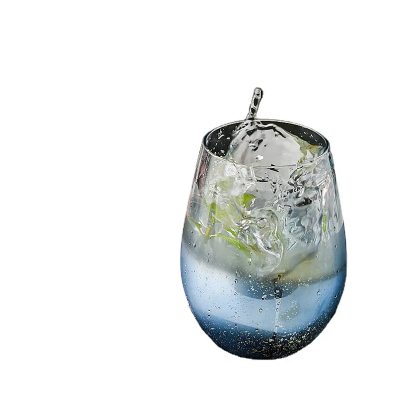 

Coffee Glass Water Cup Starry Sky Cup Gradient Color Female Cute Creative Water Cup Girl Net Red Personality Glass Trend Simple