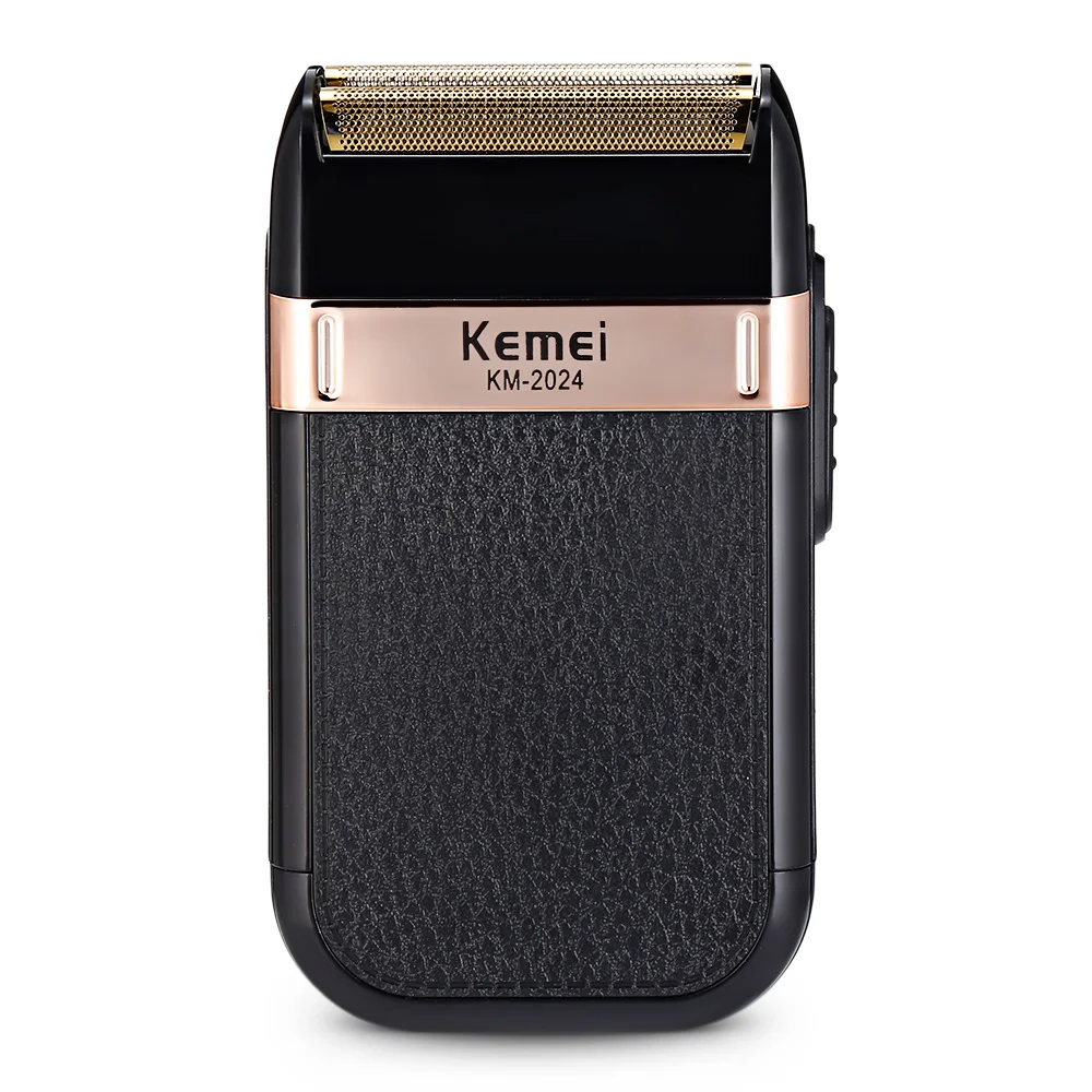 Бритва Kemei с двумя лезвиями для мужчин зарядка от USB водонепроницаемый триммер