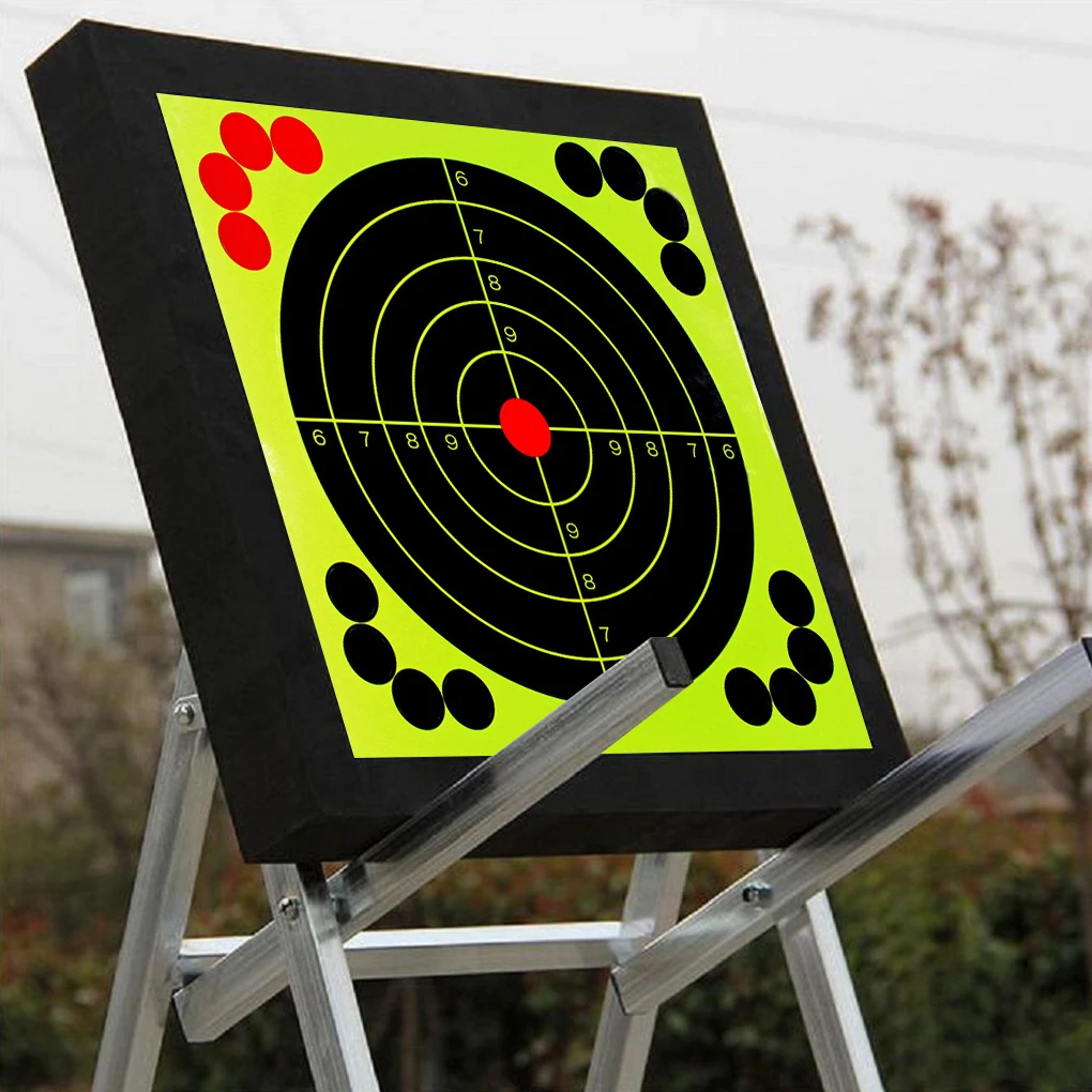 

Shooting Target Paper Fluorescent Hunting Training Sticker Sticky Shooting Practice Paper