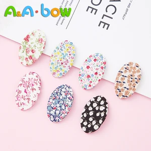 Заколки для волос с цветочным рисунком, 1 шт., овальные аксессуары для волос с зажимами, заколки, бутиковые украшения для волос