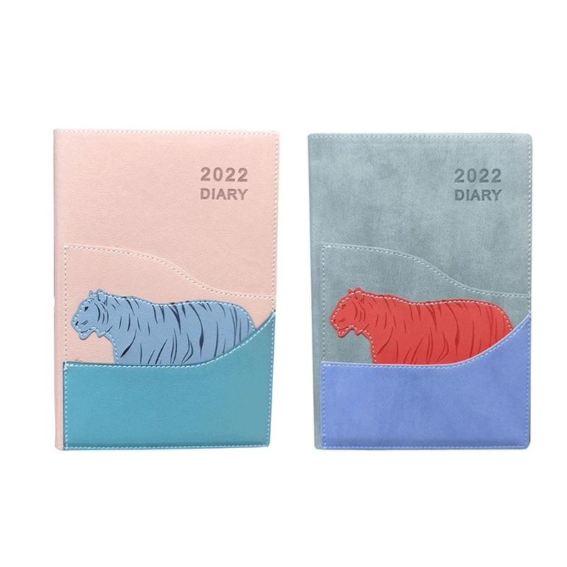 

2022Tiger Hardcover Business Notebook Journal Notepad A5 180 Sheets Ink-proof Lined Pages for Writing Doodling Drawing