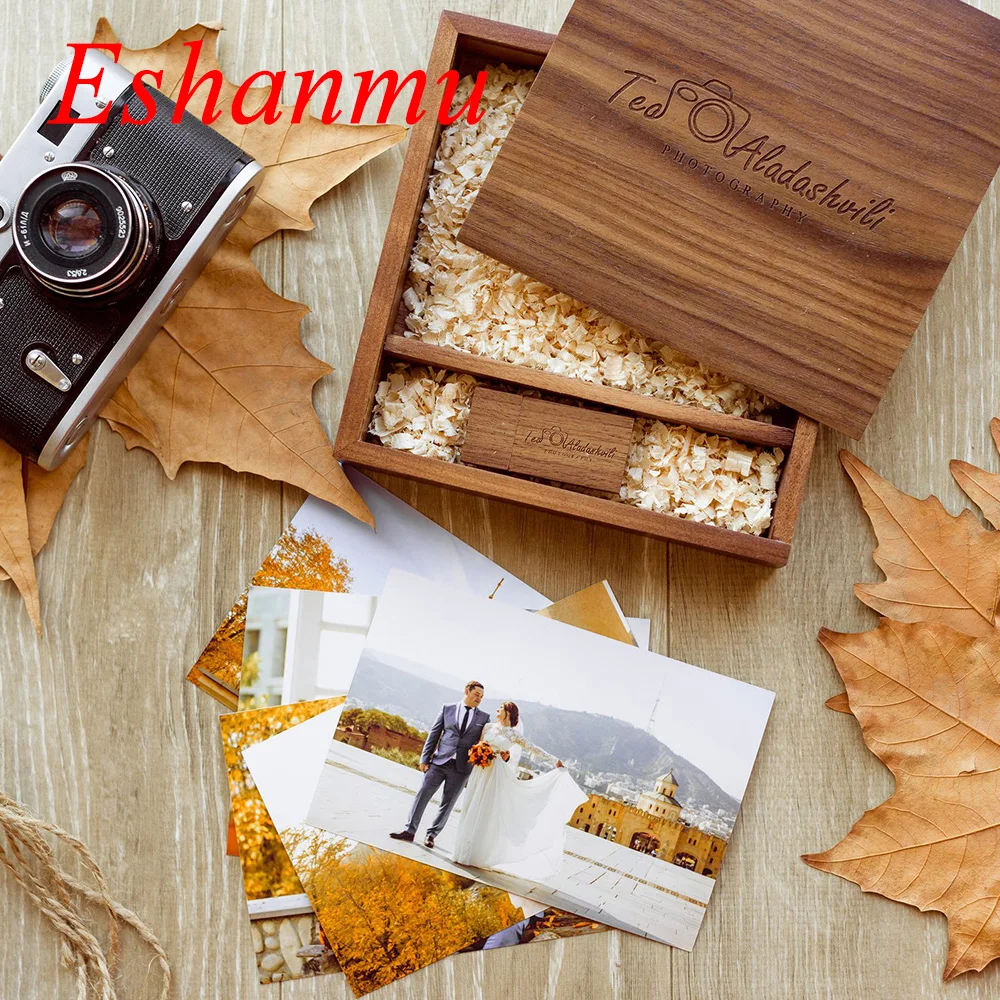 Деревянный Usb флеш накопитель Eshanmu размером 17*17 см деревянная коробка популярный