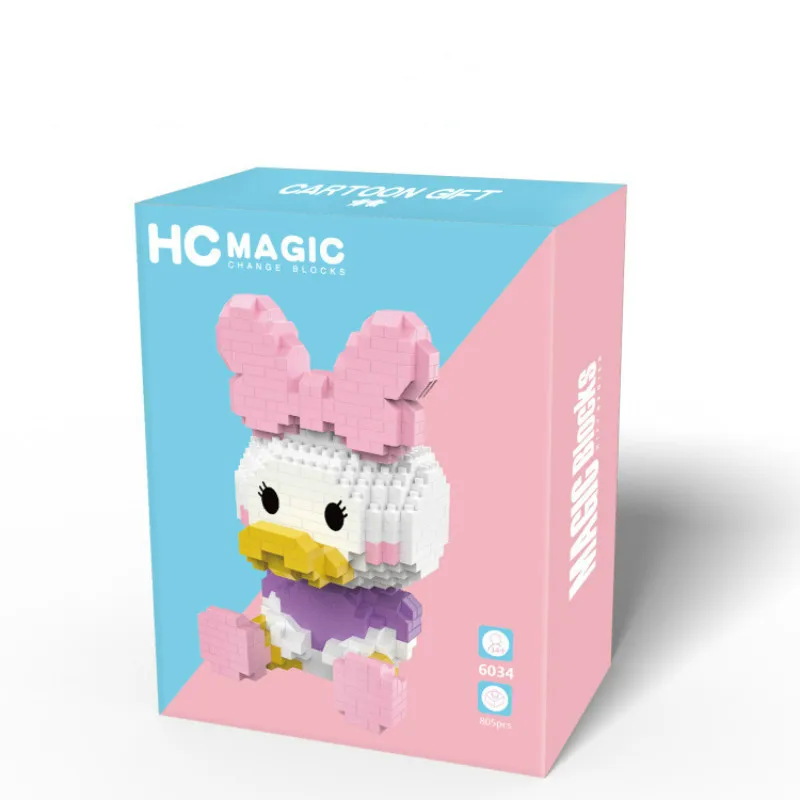 

725-843pcs 6030-6034 Mickey Series Diamond Small Particle Building Blocks Disny Cartoon Series DIY Toys for Children Gifts