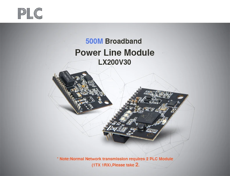 LX200V30 HomePlug AV стандарты 500 Мбит/с широкополосный модуль линии питания, чипы QCA7420, сетевой адаптер, витая пара/Ethernet, CE/FCC
