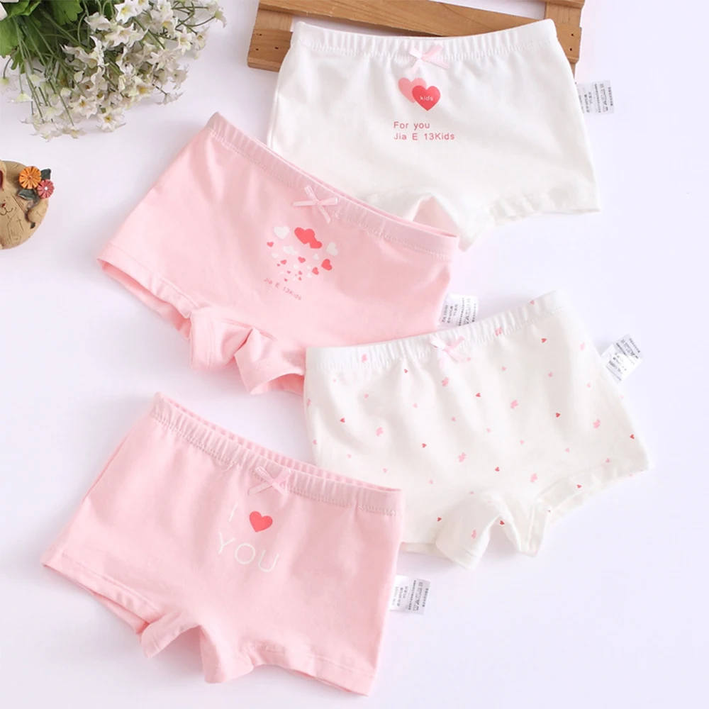 De los ni&ntilde;os las bragas de algod&oacute;n de la ropa interior de los ni&ntilde;os calzoncillos nubes Corona de amor zanahorias paraguas corta de dibujos animados de 4 unids/lote-5