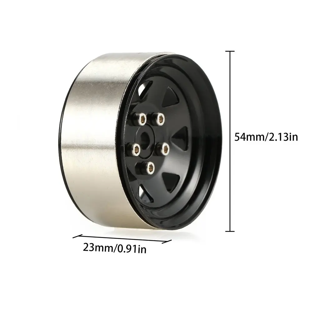 

4PCS RC Crawler 1:10 Metal Wheel Rim BEADLOCK For 1/10 Traxxas Hsp Redcat Rc4wd Tamiya Axial Scx10 D90 RC Car