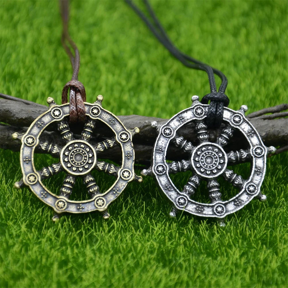 Буддийский талисман и амулет с надписью Wheel Of Life Сара ожерелье Будды религиозные