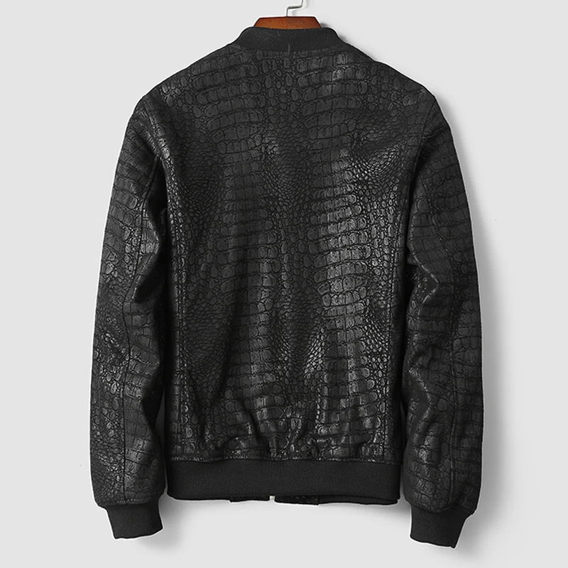 Мужская повседневная куртка из натуральной кожи DK Повседневная демисезонная