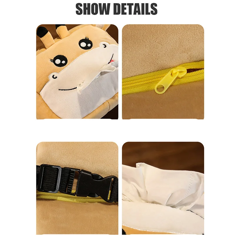 

Creative Car styling Tissue Box Soft Cute Cartoon Paper Napkin Tissue Paper Holder for Home Office Car Animal