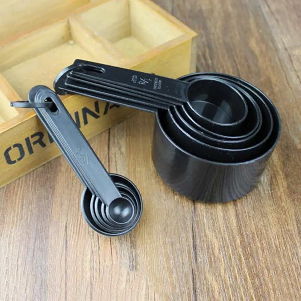 

10Pcs/Set Measuring Cups and Spoons Plastic Spoon Scales Baking Kitchen and For Cooking Gadgets cucharas medidoras Accessor R5M6