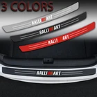 Автомобильные аксессуары, 1 шт., Накладка на порог автомобиля из углеродного волокна, защитные наклейки для Mitsubishi RalliArt Lancer l200 Galant Ralli Art