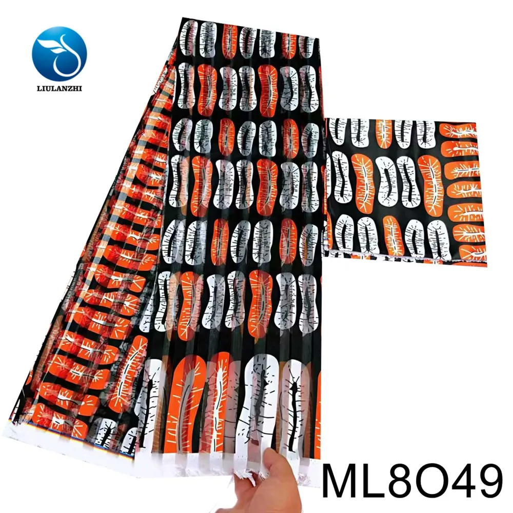

LIULANZHI 2021 ankara ribbon tissu organza satin fabric sewing prints wax soft fabric ribbon ML8O46-54 halloween fabric